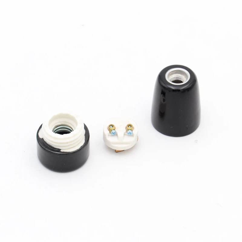 E14 Ceramic Lamp Holder Classic Candle Bulb Base Screw Lamp Socket Fittings for Chandeliers