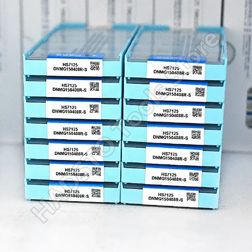 Insertos de carburo CNC para torneado, DNMG150404R-S HS7125/DNMG150408R-S, HS7125/DNMG150404L-S, HS7125/DNMG150408L-S, HS7125