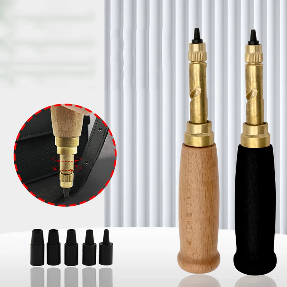Perforatrice con 6 punte di dimensioni, materiale da 1 54 mm, punzonatura verticale a 90 gradi, adatta per l'artigianato e la stampa della pelle