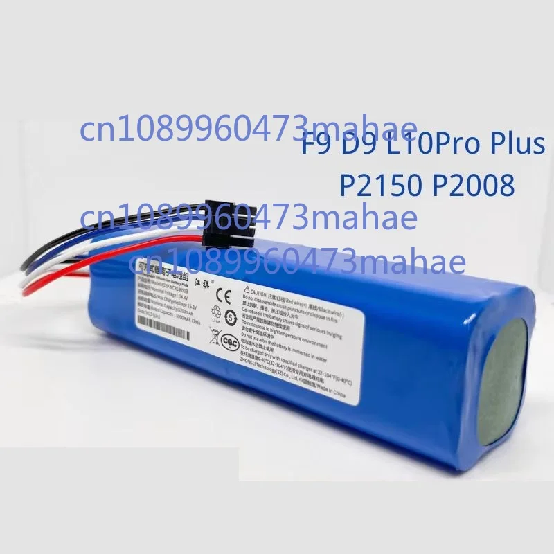 

Battery for Dreame Robot Vacuum Mop Cleaner D9 F9 L10 L10 Pro 5200mAh Lithium-ion Battery Pack 4INR19/66-2 Part