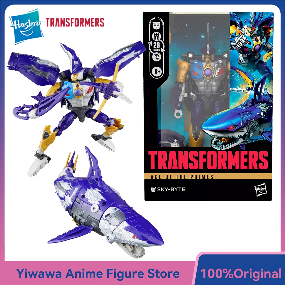 

[In-Stock] Original Hasbro Transformers Transformers Age of the Primes Voyager Class Sky-Byte 17.5cm Action Figure Model Toys