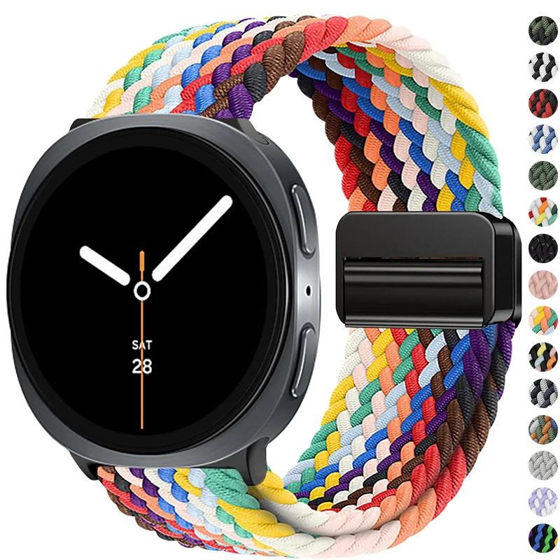 Braided Solo Loop for Samsung Galaxy Watch 8 9 40mm 44mm Accessories Nylon Bracelet Correa for Galaxy Watch 8Classic Band 46mm