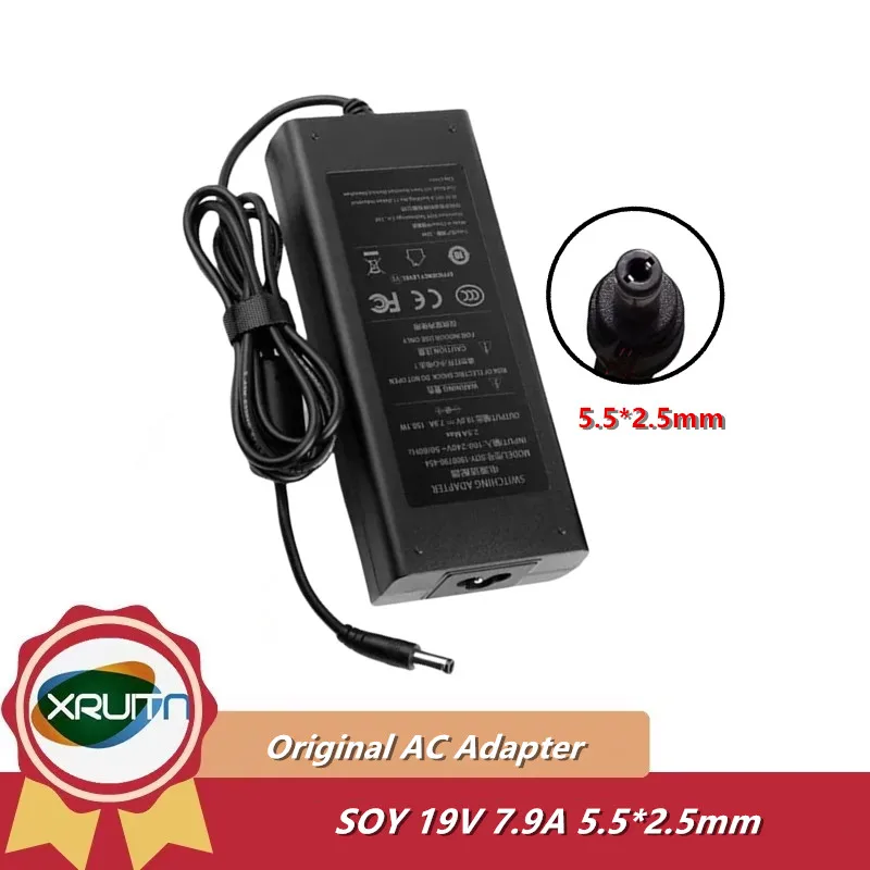 

Genuine 19V 7.9A 150W SOY SOY-1900790-454 AC Adapter Charger for VIMGO Projector Power Supply 5.5*2.5mm