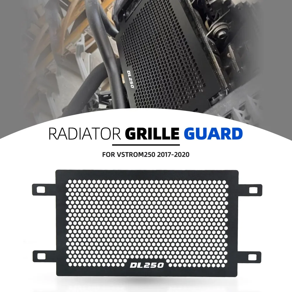 

DL250 V-STROM 250 Motorcycle Radiator Guard Grill Protective Cover For Suzuki Vstrom250 2017 2018 2019 2020 Oil Cooler Protector