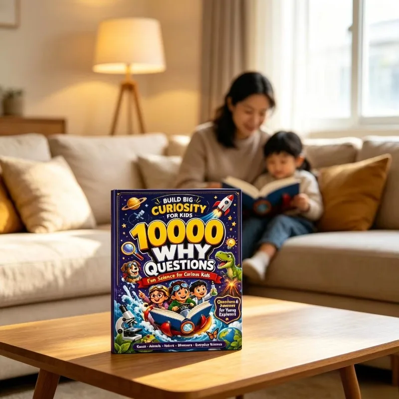 Kids 10000 Why Questions Educational Book, Science Q&A Encyclopedia, Space Dinosaur Nature Animal Learning Book for Children