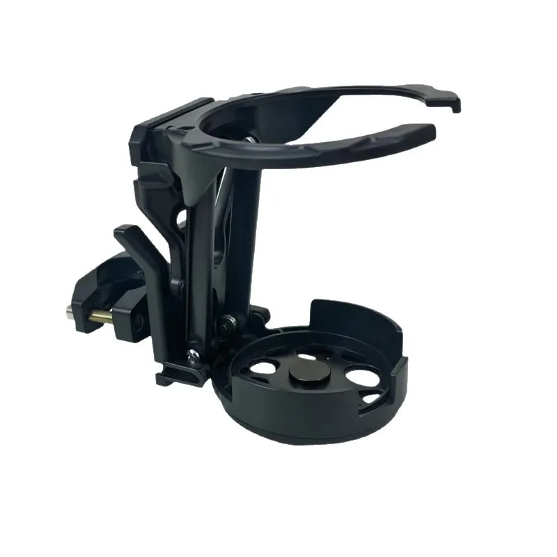 Universal Foldable Retractable Multi Purpose Water Cup Holder for Motorcycle Bike ATV Scooter Handlebar Drink Bottle Mount Stand