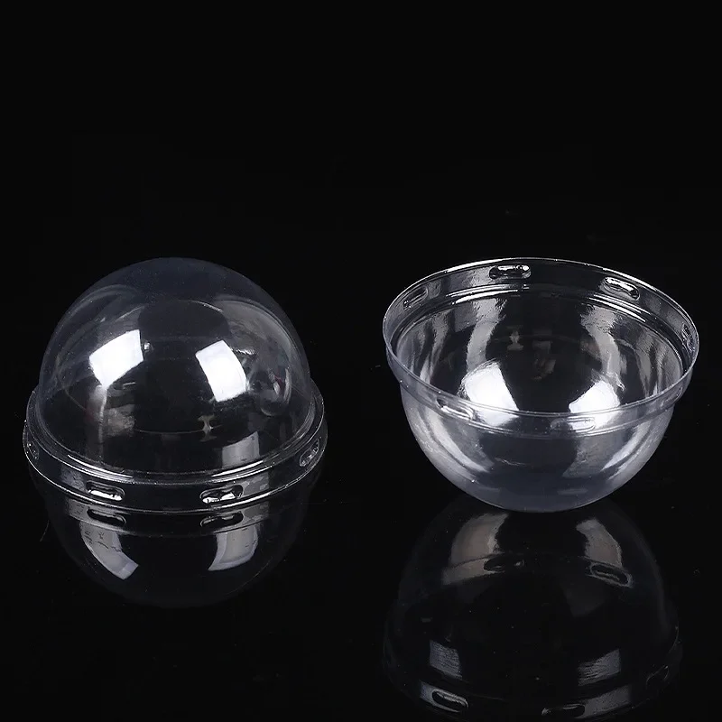 50 stücke Kunststoff Cupcake Pappbecher transparente Deckel Abdeckung Hut für das obere Kaliber 1/5/5/6,8 cm Back becher Muffin Tasse Kuchen Dekoration – Detail 4