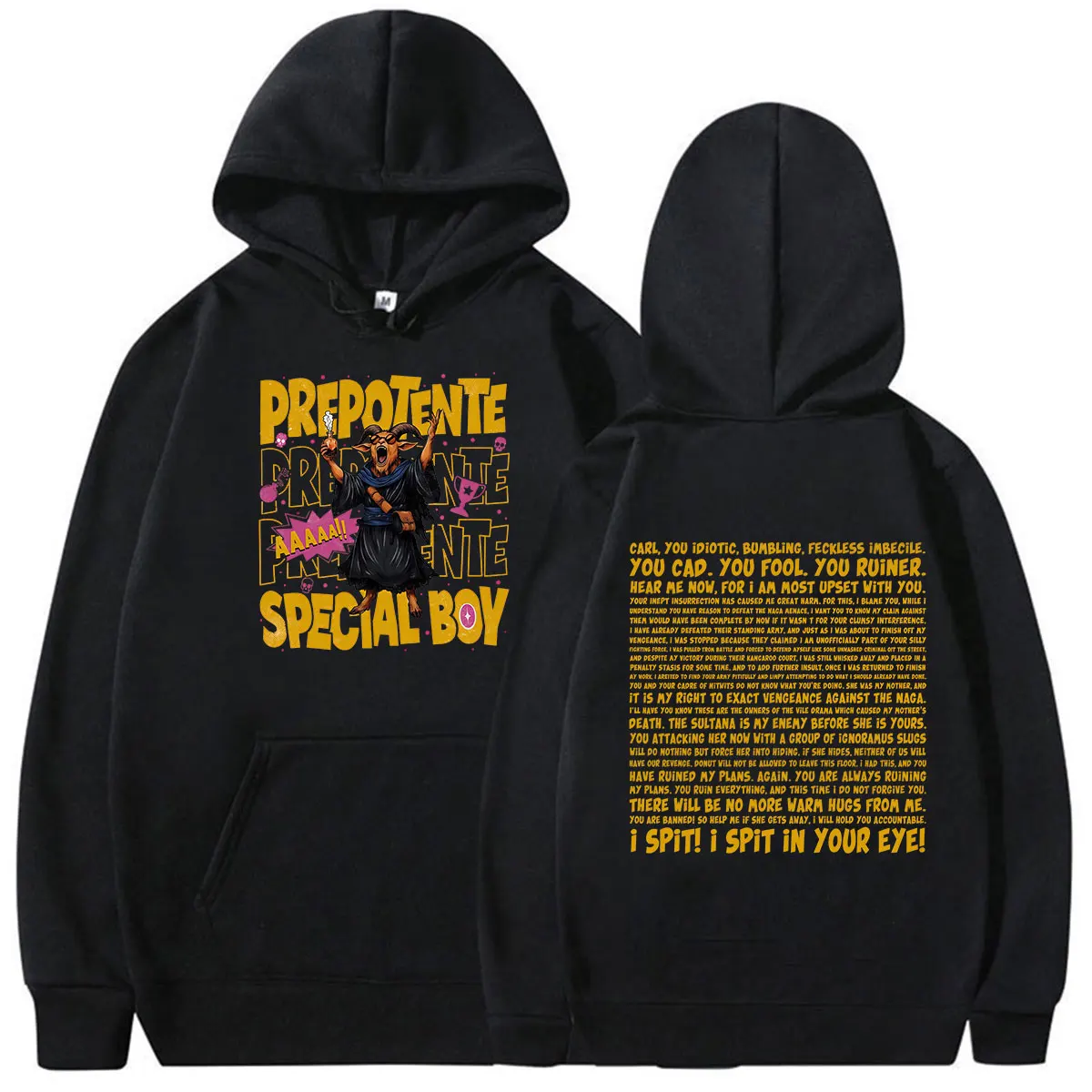 Dungeon Crawler Carl Prepotente No More Warm Hugs Game Fans Hoodie Men's Women Vintage Fashion Long Sleeve Oversized Sweatshirt