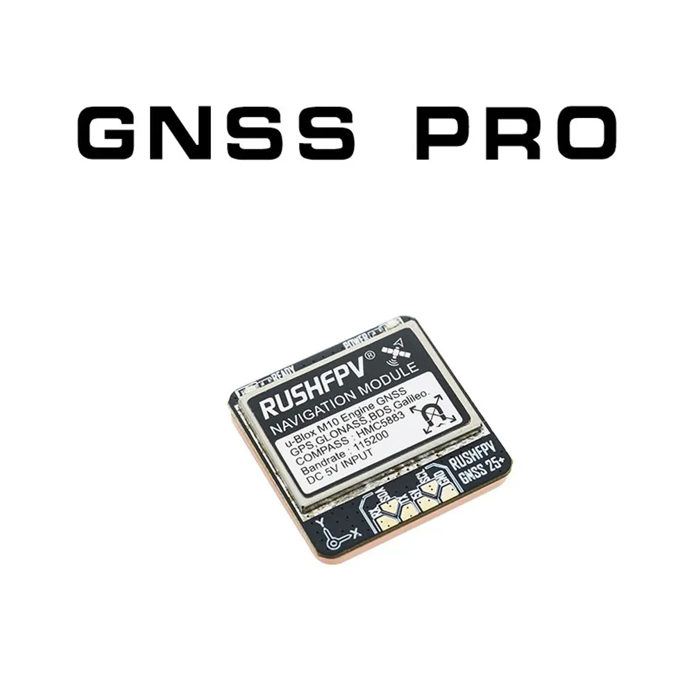 RUSHFPV UBX M10 GNSS Module Pro Micro Mini For RC FPV Drones 10Hz GPS GLONASS BDS Galileo Navigation Built-in Ceramic Antenna