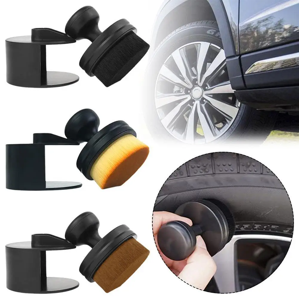 

Universal Car Tire Tool Crevice Dust Removal Artifact Brush Styling with Brush Cover Portable Design Seal Car Density High N2D2