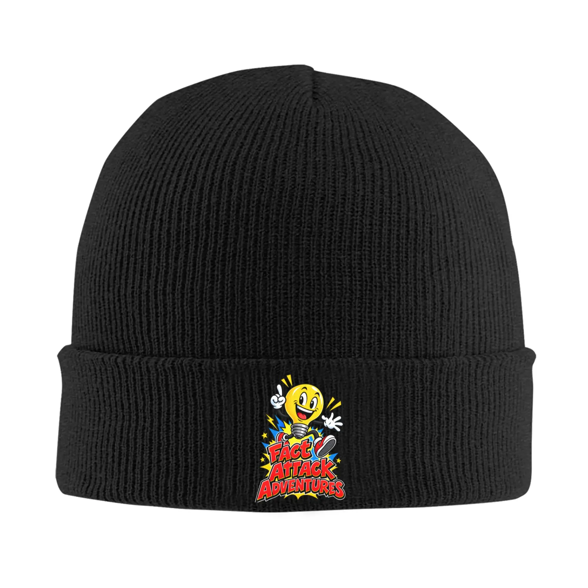 Fact Attack Adventures Lighty Knitted Hat Beanies Winter Hat Warm Unisex  Casual  Cap for Men Women Gift,