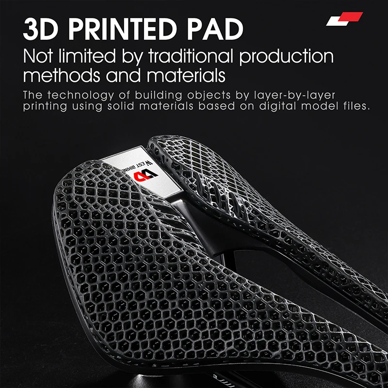 WEST BIKING 3D Printed Saddle Road Bike Variable Density Breathable Honeycomb Liquid Seat Resin Cushion Hollow Triathlon Saddle