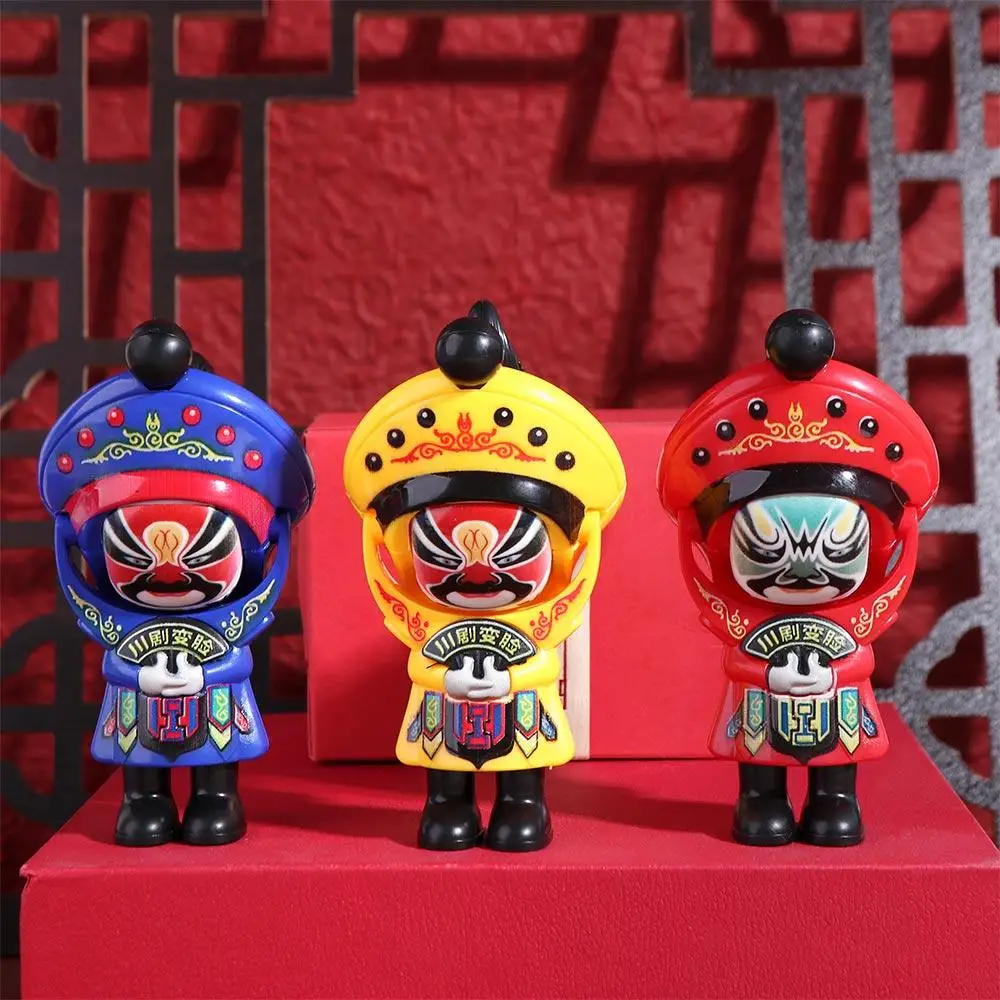 Face Change Sichuan Opera Face Changing Doll Plastics Chinese Style Face Changing Toy Sichuan Opera Mini Opera Face Makeup