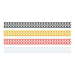 1 Pc Motorcycle Decoration Stickers Checkered Racing Stripes Tank Decals 50*4.5cm Waterproof Car/Bike Accessories 4 Colors