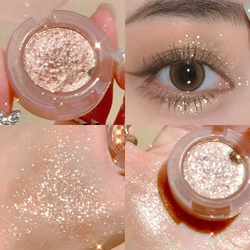 Glitter Eyeshadow Glossy Shiny Highlighters Shadow Diamond Eye Shadow Palettes Gorgeous Shimmer Cowherd Weaver Girl Eyes Make Up