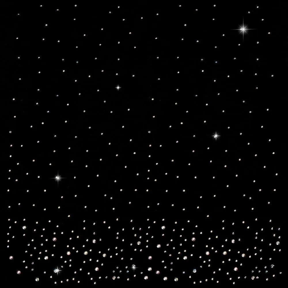 6 Sheet Glitter Rhinestone Iron on Transfers Rainy Layout Glass Rhinestone Hotfix Decoration Appliques AB Clear Color Rhinestone