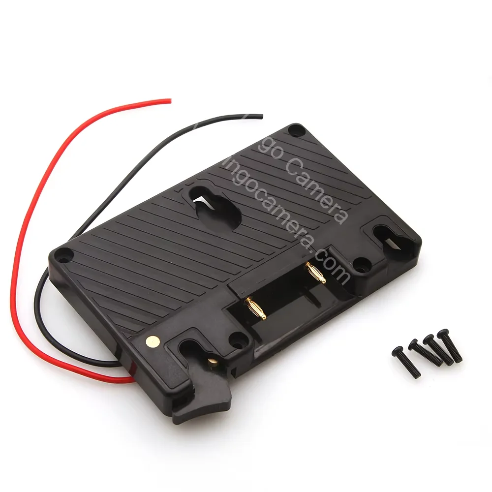 Gold Mount Battery Adapter Plate DIY part for Camera Power Station Anton Bauer Panasonic Power D-Tap Input Output