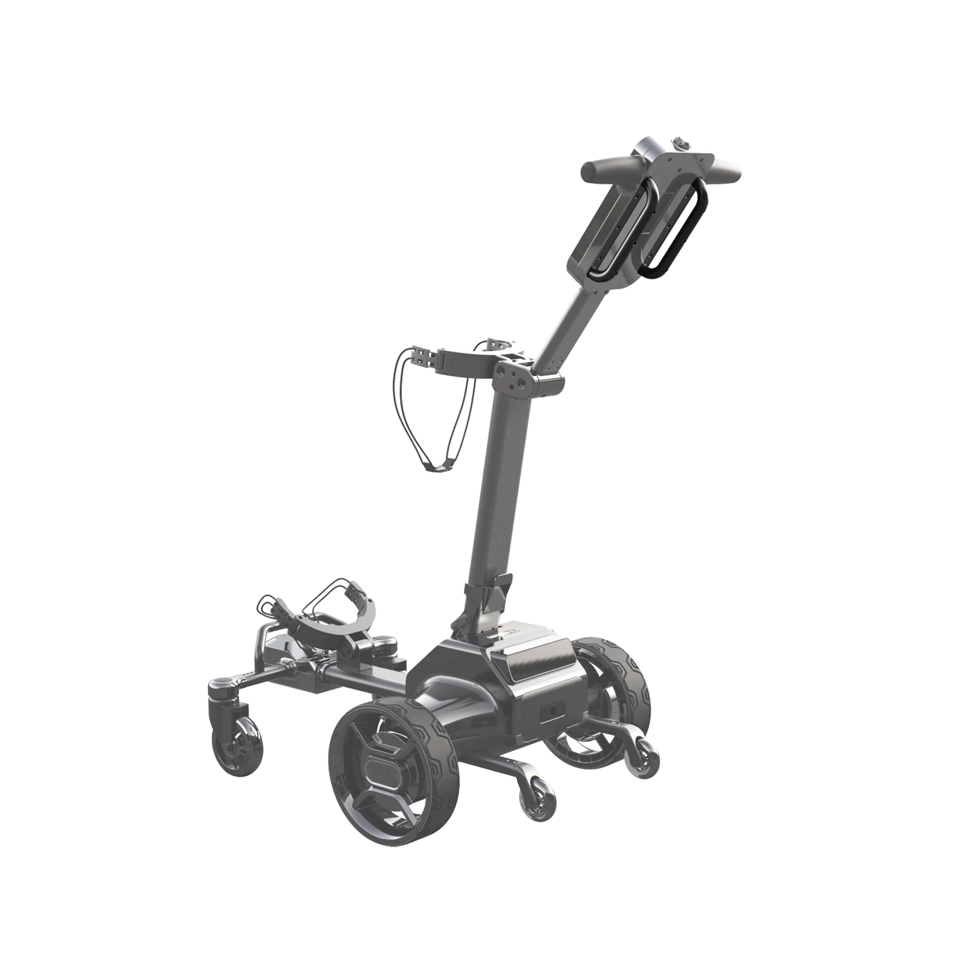 OEM ODM Aluminium Electric Golf Car Bag Cart Trolley With Lithium Battery Ground Use Bag Push Or Remote Control Golf Cart Bag