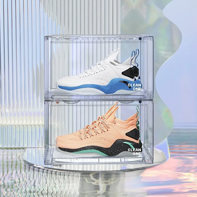 Transparent Acrylic Shoe Storage Box Living Room Sneakers Sneakers High Heels Shoe Cabinet Desktop Debris Storage Box