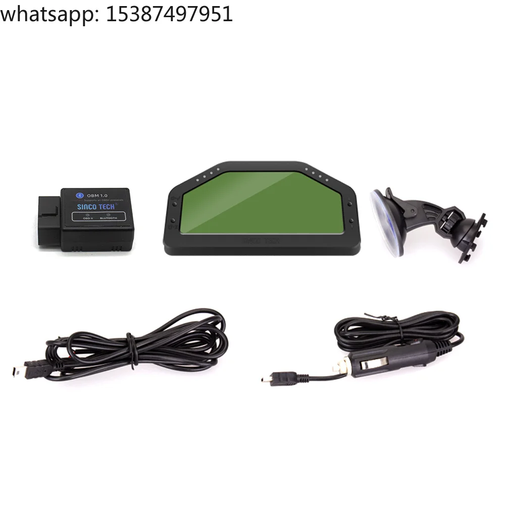 For Auto Car Race Dash Display OBD2  Dashboard LCD Screen Digital Gauge Kit