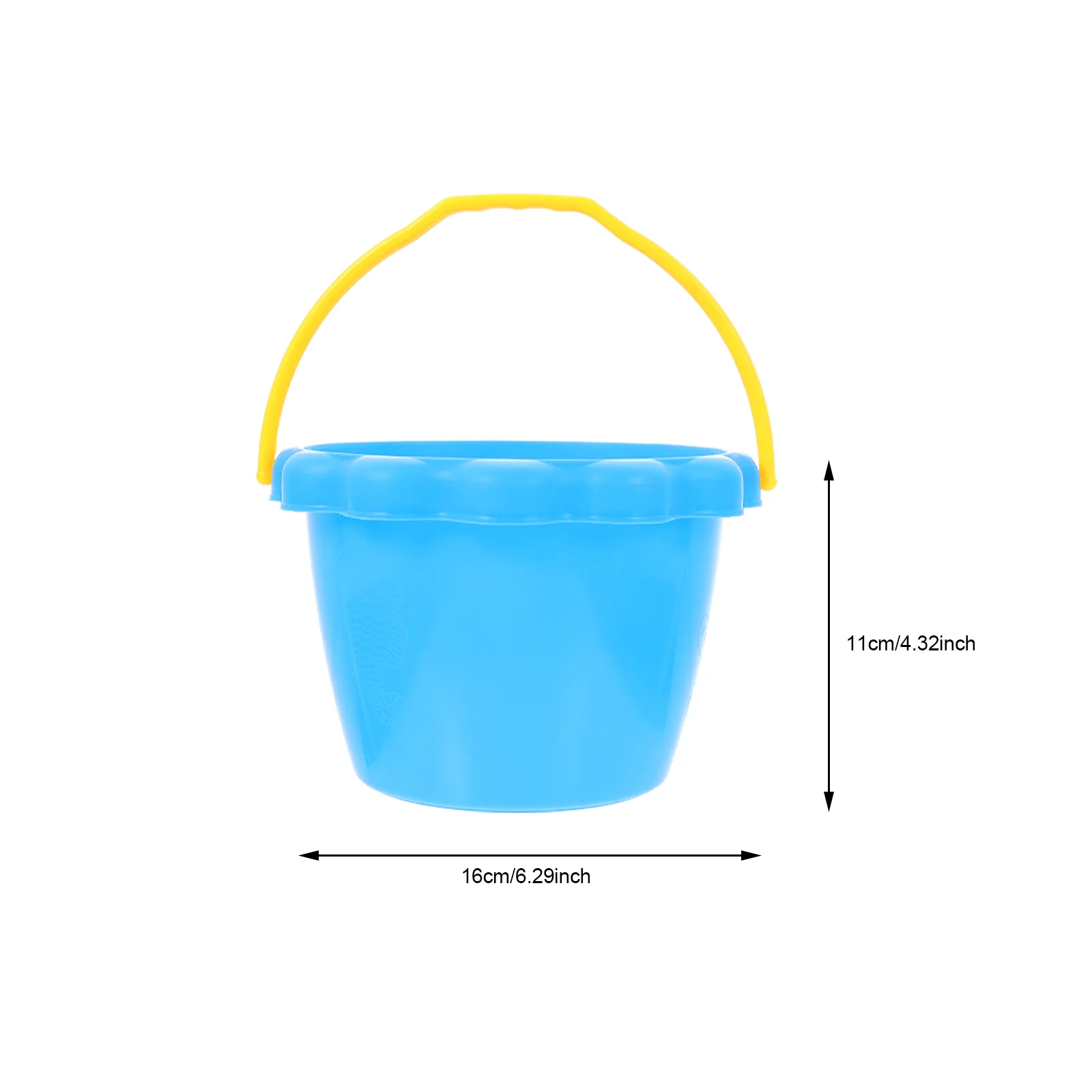 5 Pcs Toy Beach Bucket Children's Toys Sand Playing Tools Outdoor Kids Buckets Portable Plastic Toddler Holders