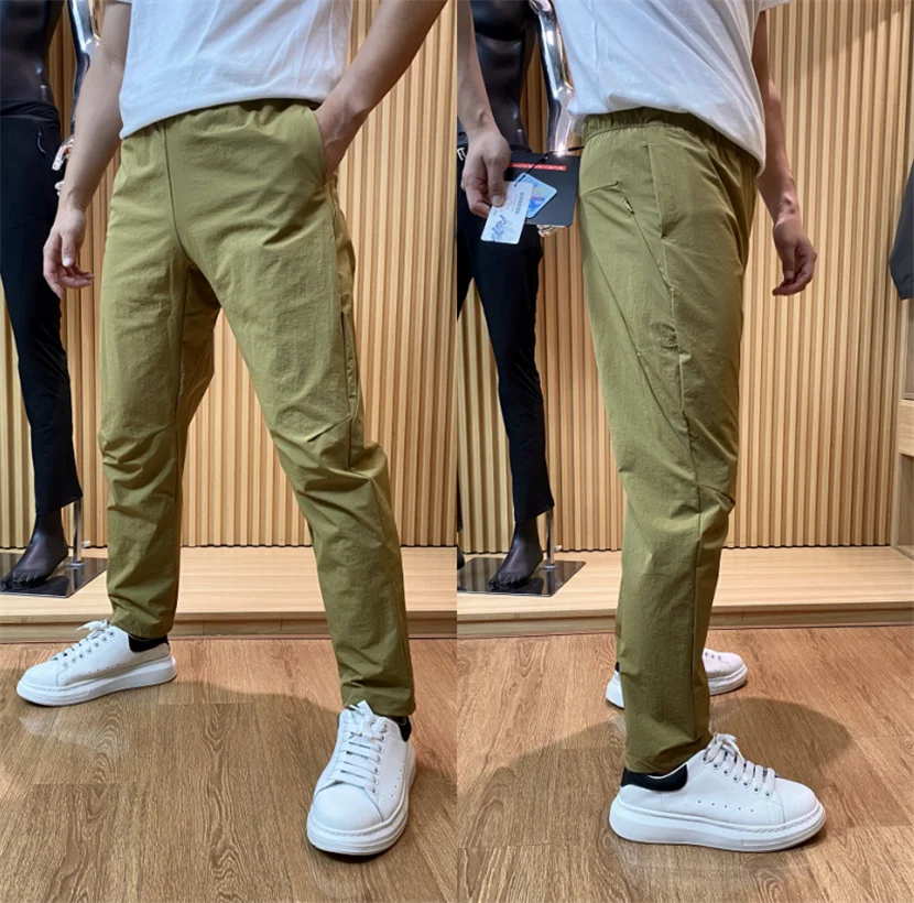 

Outdoor Men's Casual Pants Breathable Waterproof Tear-Resistant Elastic Tailored Long Trousers Youth Faion Urban Sle