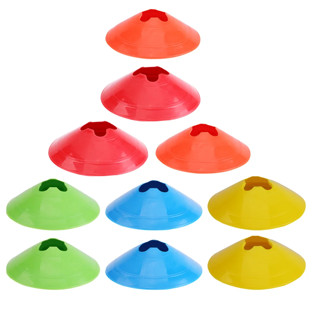 

10 PCS Trainer Obstacle Traffic Safety Cones Training Football Marker Mini Equipment Plastic or Maker Dish Child Kids