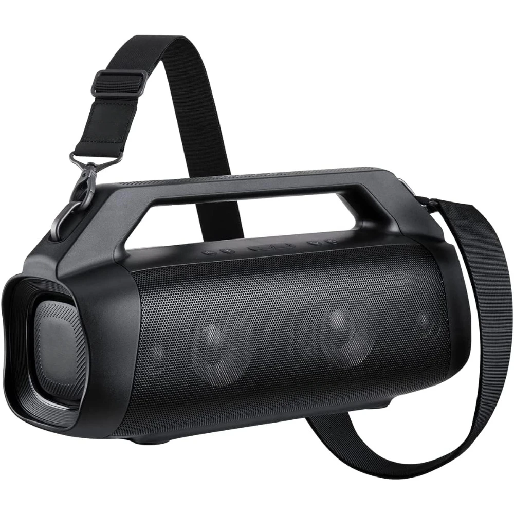 

IP67 Portable Bluetooth Speaker, 80W Stereo Sound, Custom EQ, BassUp, Power Bank, Waterproof for Camping, Beach, Backyard