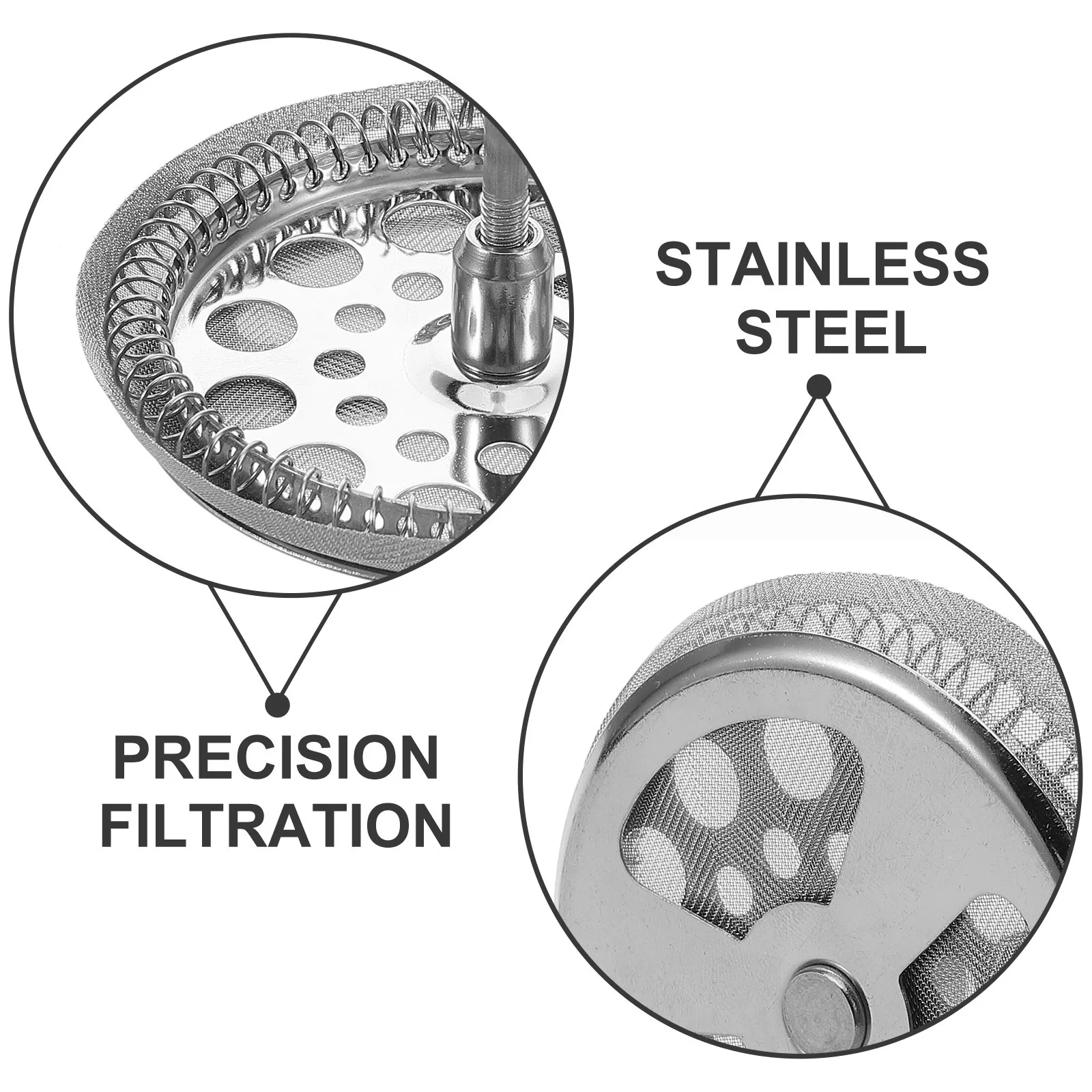 1 مجموعة الفولاذ المقاوم للصدأ صانع القهوة مجموعة مرشحات شبكة دقيقة مقبض مريح سهلة التنظيف استبدال أجزاء ل