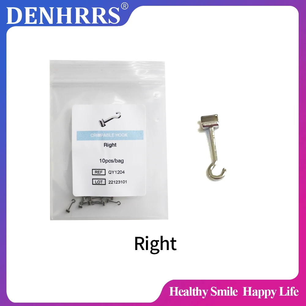 

10Pcs/Pack Orthodontic Sliding Hook Left Right Double Left/ Right Triple Left/Right