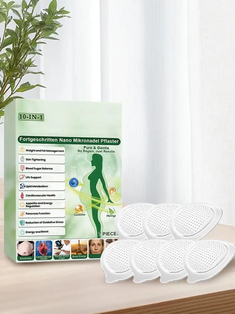 2026 Nieuwste Nano Microneedle Verstevigende Patch voor Vrouwen en Mannen, Zuiver & Zacht Figuurlijn Vormende Gewichts- en Vetmanagement Sticker - afbeelding 2
