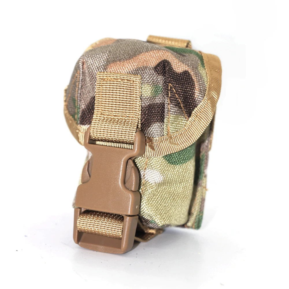 Frag Grenade Pouch Tactical Accessory Waist Bag Tactical Molle Small Tool Bag Single Grenade Bag for Hunting Shooting