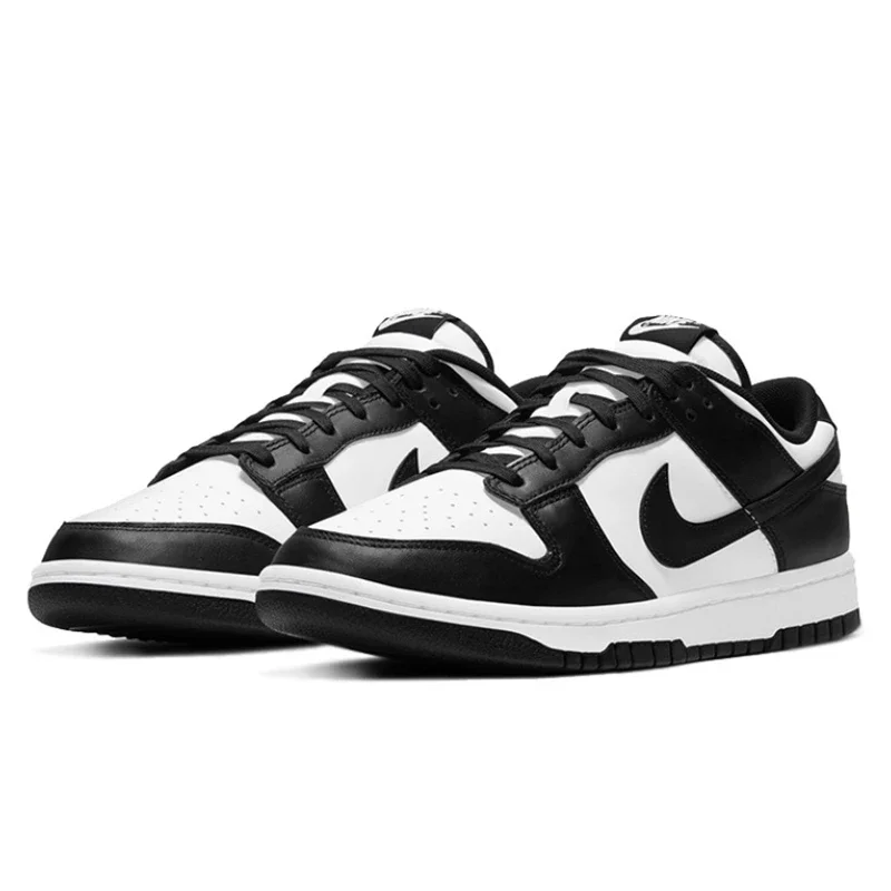 حذاء Nike Dunk Low للرجال والنساء كاجوال للتزلج كلاسيكي أسود وأبيض باندا أصلي غير قابل للانزلاق مريح للجري Sb