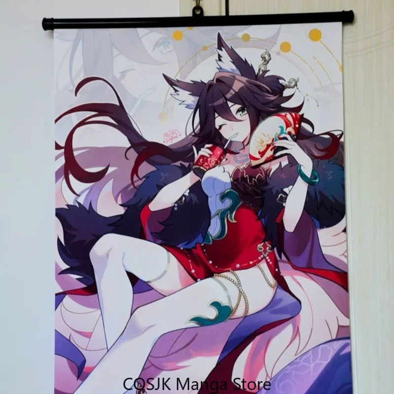 

Anime Anime Honkai: Star Rail Tingyun Wall Scroll Painting Custom Hanging Poster Dorm Bedroom Wall Art Decor Game Collection