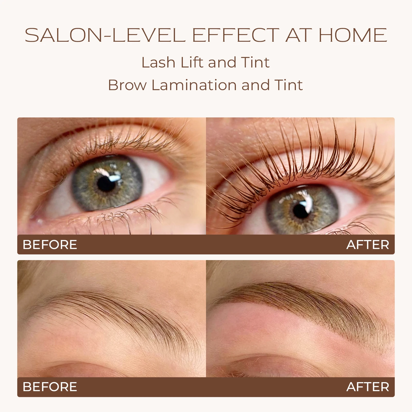 Libeauty Lash Lift and Tint Kit Brown Lash Tint Eyelash Tint Kit Complete kit For Lash Lifting and Eyelash Tinting At Home Use