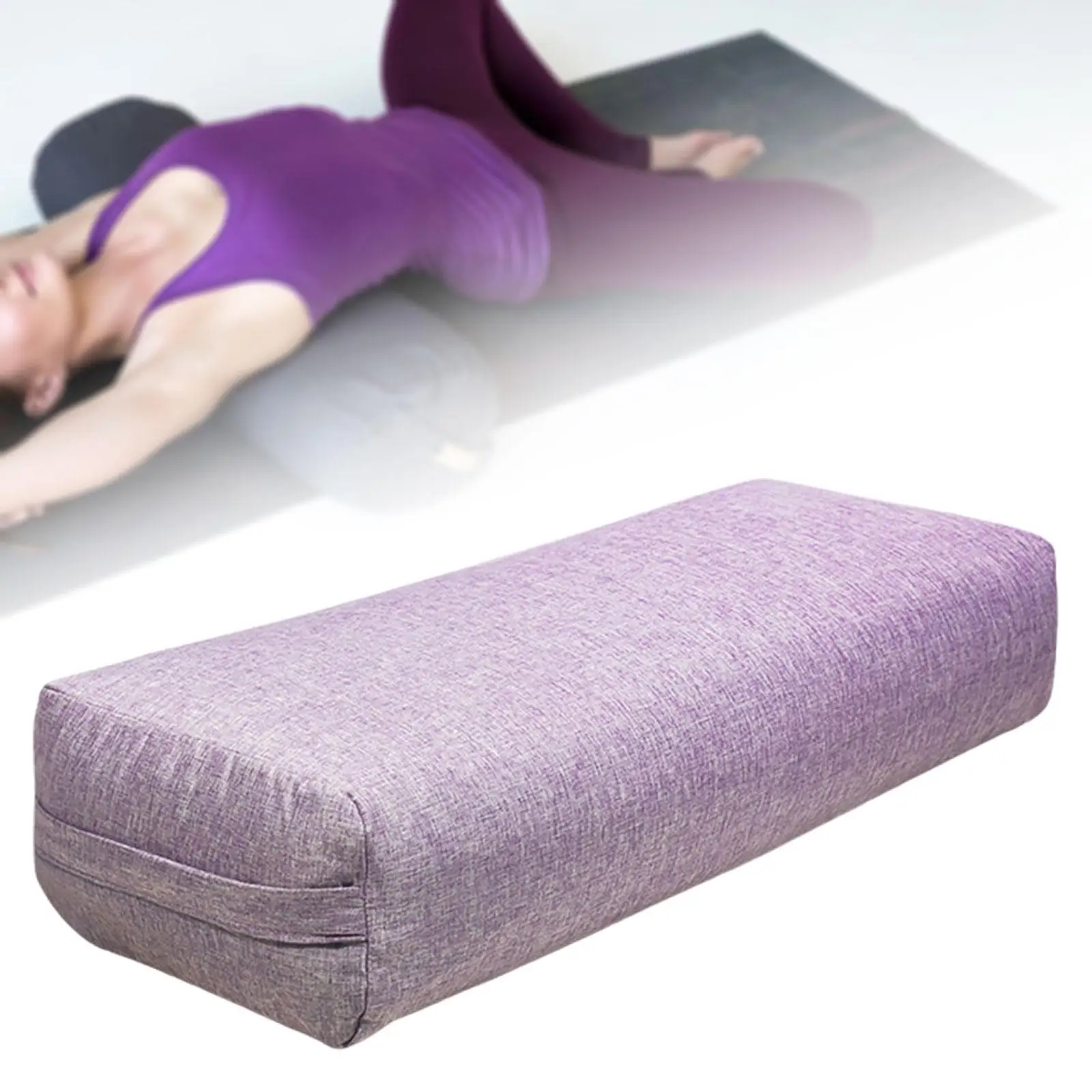 

Versatile Yoga Bolster Support Cushion Removable Cover for Poses Modification Meditation Restorative Yoga Prop