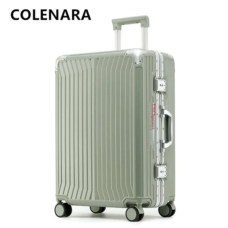COLENARA ABS + PC Suitcase Aluminum Frame Boarding Box Men's 20