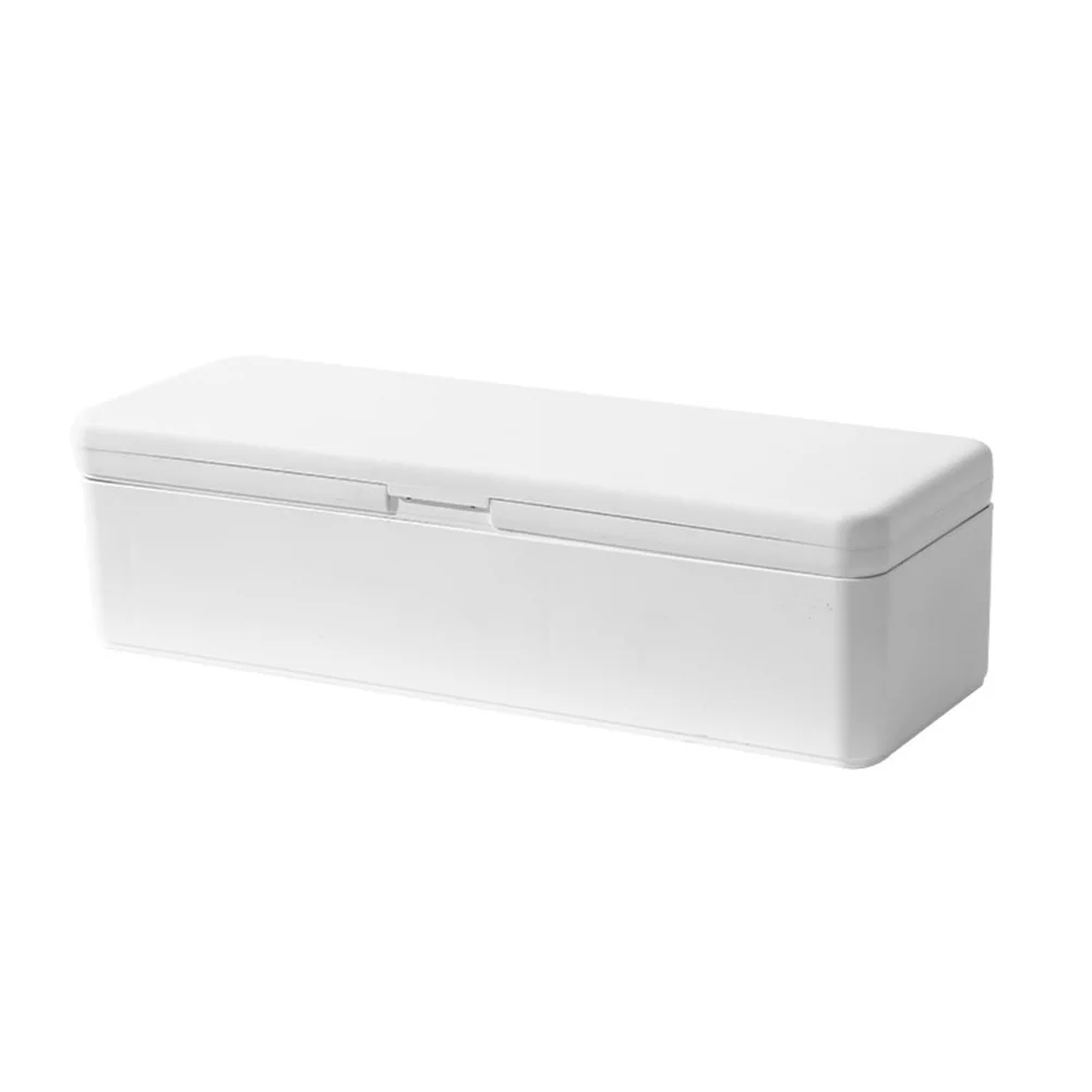 Large Capacity Stackable Organizer for Batteries and Cables Featuring Dust-Proof Enclosure Flip Top Lid and Dedicated Item Slots