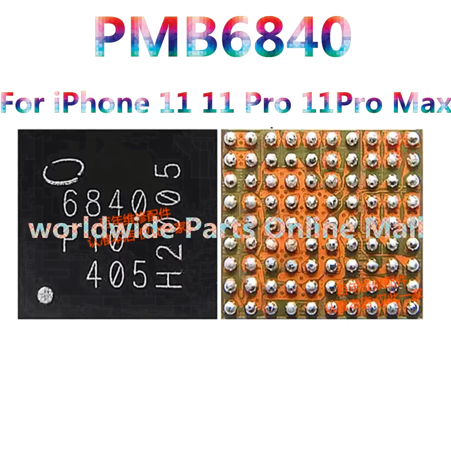 

5pcs-50pcs PMB6840 6840 For iPhone 11 11 Pro 11Pro Max Baseband Power IC Chip PMU BBPMU_RF PMIC Integrated Circuits Chipset