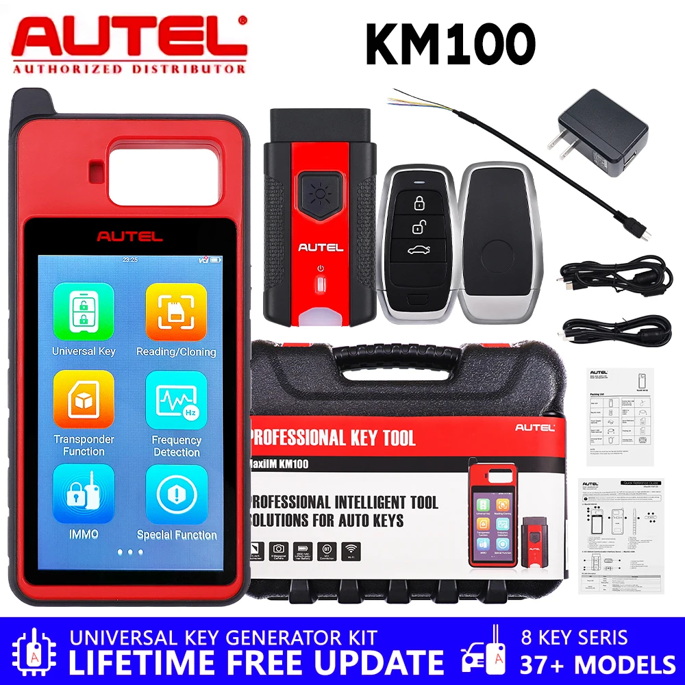 

Key Crafters Autel MaxiIM KM100 Car Key Programmer Chip Reader Frequency Tester Key IMMO Learning Chip Read Write Cloning