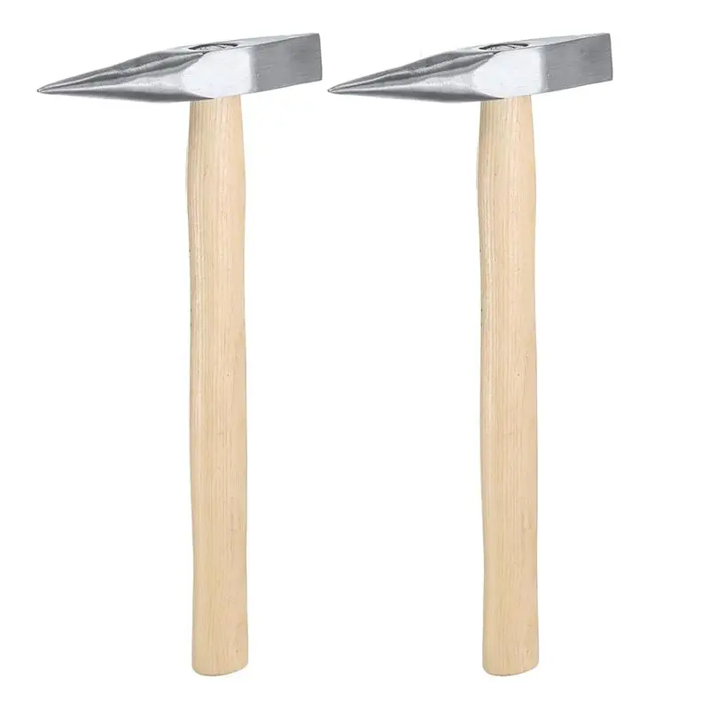 

ABNL 2 Pcs 9 Oz Welding Chipping Hammer Steel Tack-Hammer Electrician's Hammer With Wooden Handle For Removing Repairing