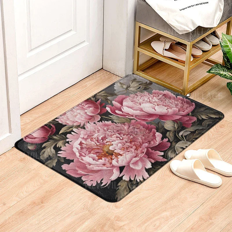 House entrance carpet Home door mat Modern Nordic style Room Bath Foot bathroom non-slip Kitchen water absorption rugs Abstract