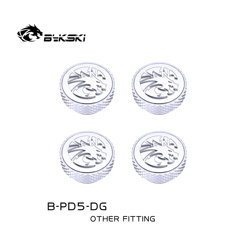 Bykski B-PD5-DG End Plug Sealing Lock G1/4'' Thread for Water Cooler System Building Radiator PC Accessories Fitting 6pcs / 4pcs