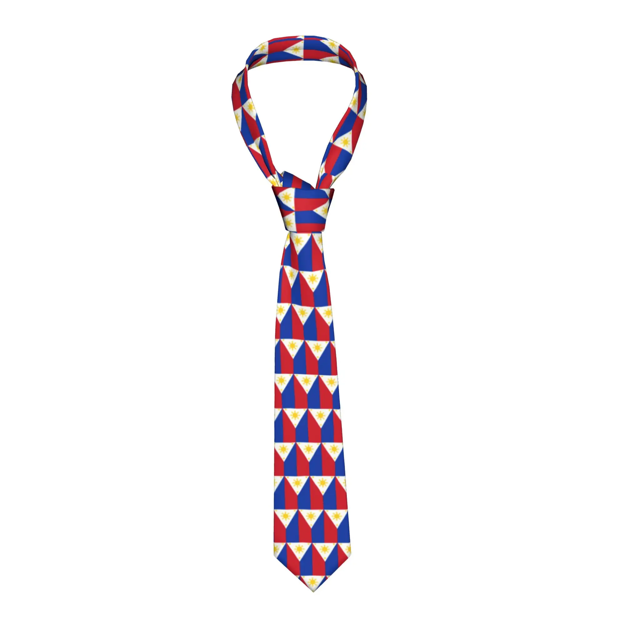 gravata-de-seda-masculina-com-bandeira-formal-das-filipinas-para-negocios