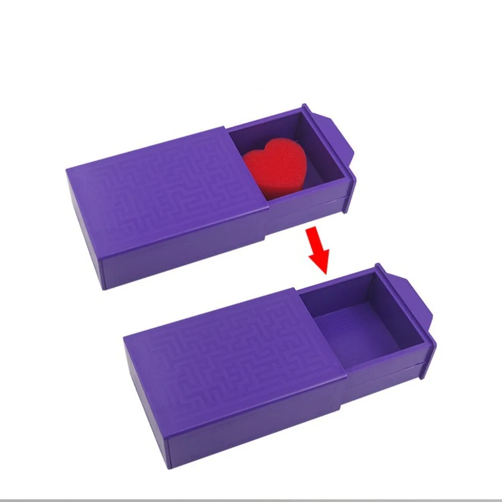 Creative Magic Purple Magic Box Plastic Trick Performance Magic Show Props Magic Show Mystery Magic Kits for Kids Teens