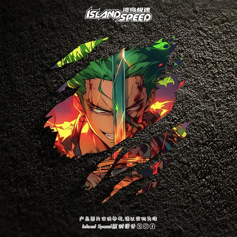 ONE PIECE Sauron Tear Car Sticker Personality Creative Anime Motorcycle Waterproof Body Decoration Sticker