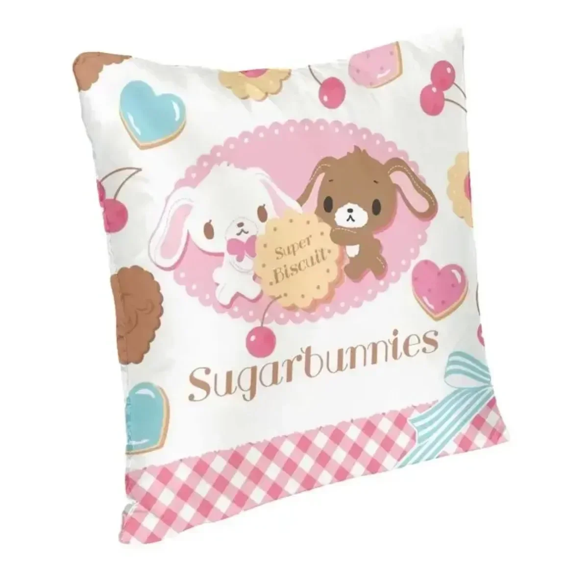 Cartoon Bunny Sugarbunnies Cushion Cover Japanese Anime Throw Pillow Case for Sofa Square Pillowcase Home Decorative 35/40/45CM