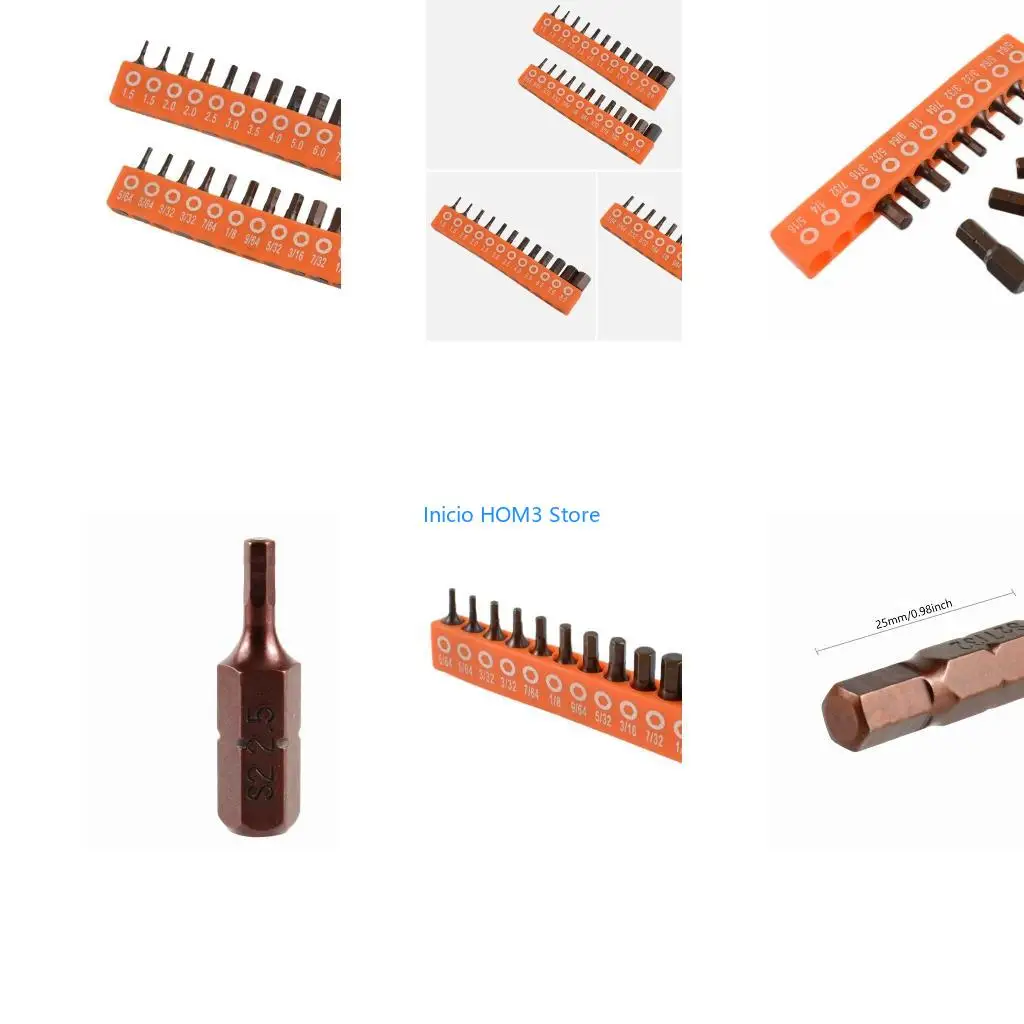 A5YD 12/24Pcs Screwdriver Bit 25mm Hexagonal Shank Security Driver Bit For Pneumatic/Electric/Rechargeable Screwdriver