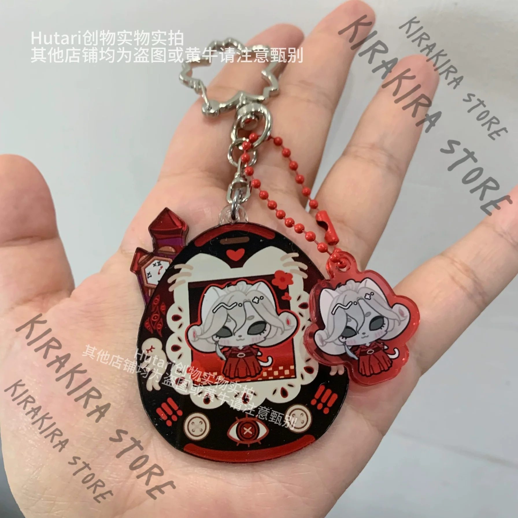 

Emma Woods Gardener 6cm Tamagotchi Shaped Hanging Drop Identity Ⅴ Acrylic Pendant Keyring Keychain Cosplay Ornament Mascot