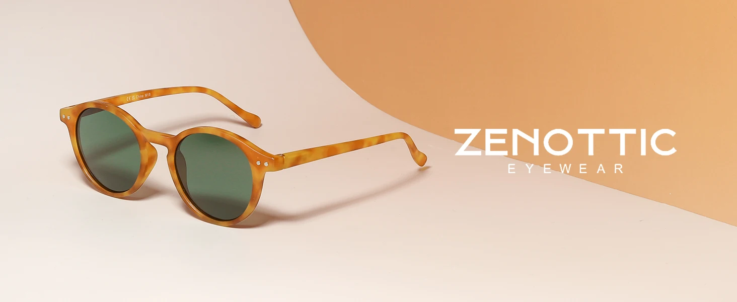 ZENOTTIC (S Size) Retro Circular Polarized Sunglasses 2026 2025 Men Women Vintage Small Round Sun Glasses UV400 Goggles Shades